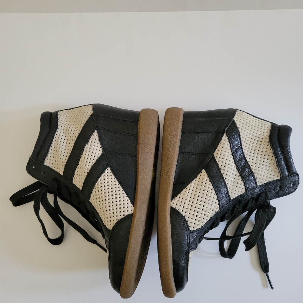 Women's leather platform shoes - Picture 7 of 11